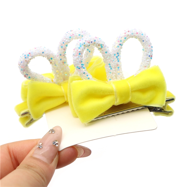 rabbit ears bow hair clip
