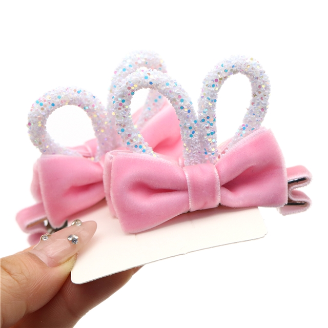 rabbit ears bow hair clip