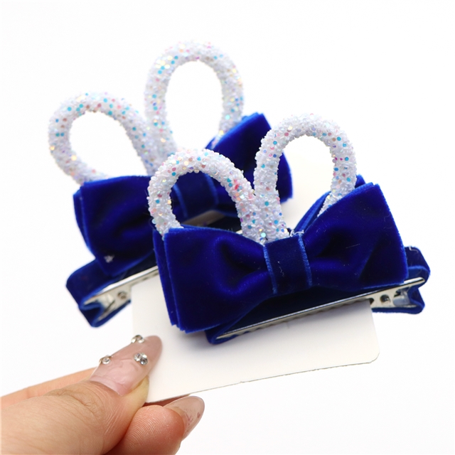 rabbit ears bow hair clip