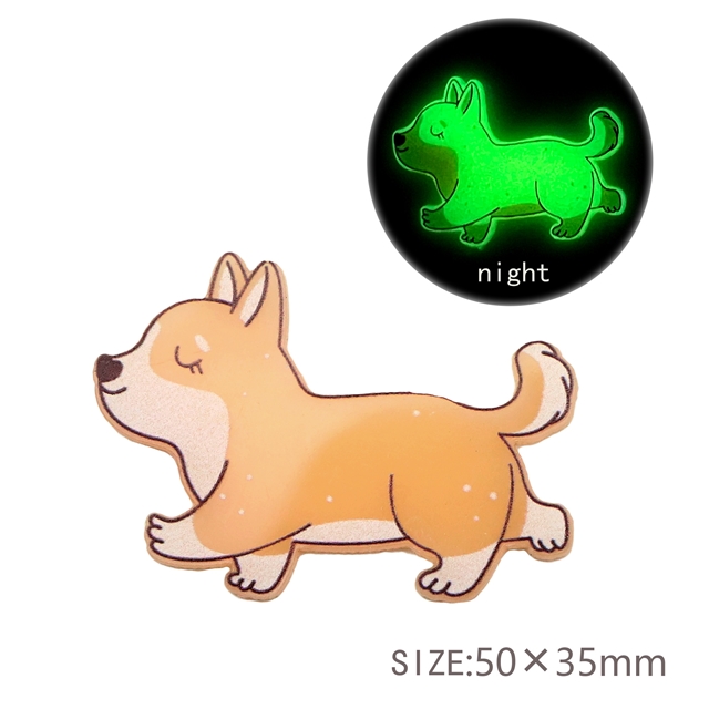 acrylic glow in the dark animals series printed acrylic
