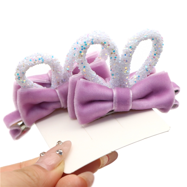 rabbit ears bow hair clip
