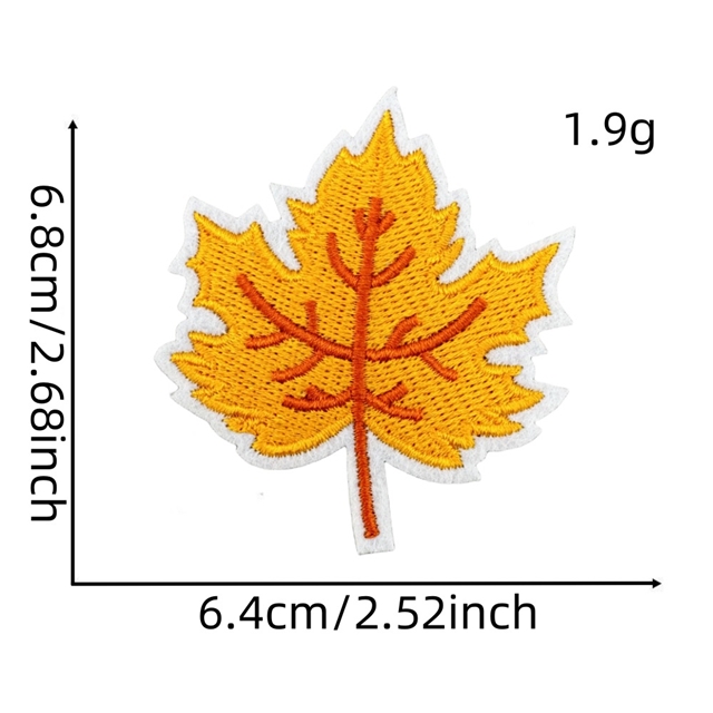 back with glue autumn harvest embroidery patch (back with glue)