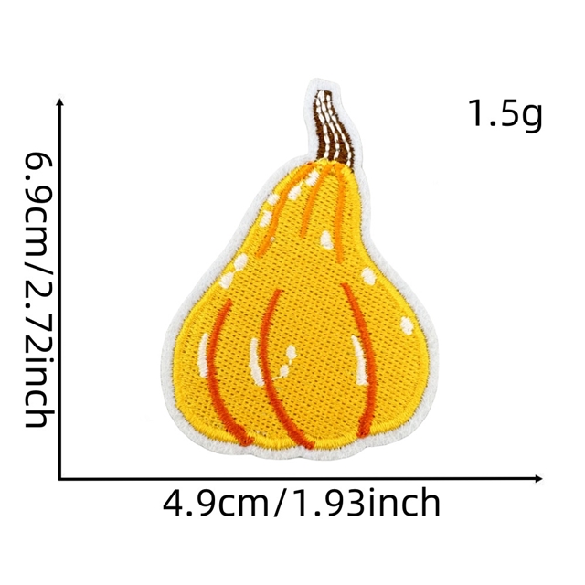 back with glue autumn harvest embroidery patch (back with glue)