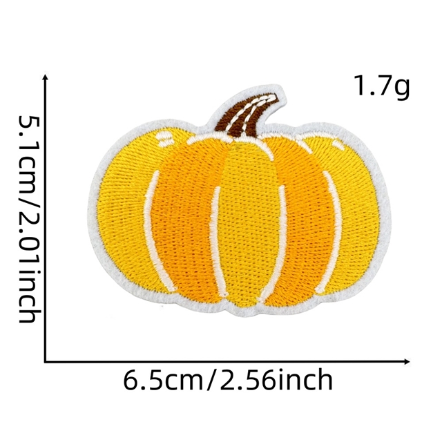 back with glue autumn harvest embroidery patch (back with glue)