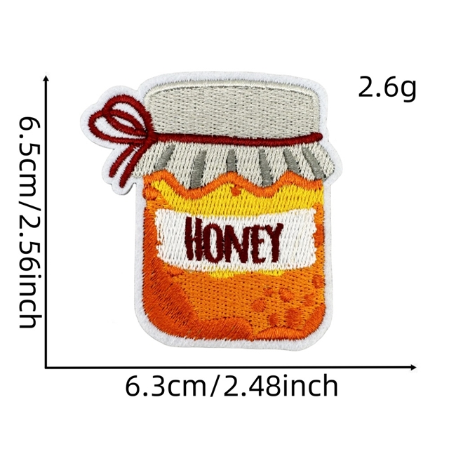 back with glue autumn harvest embroidery patch (back with glue)