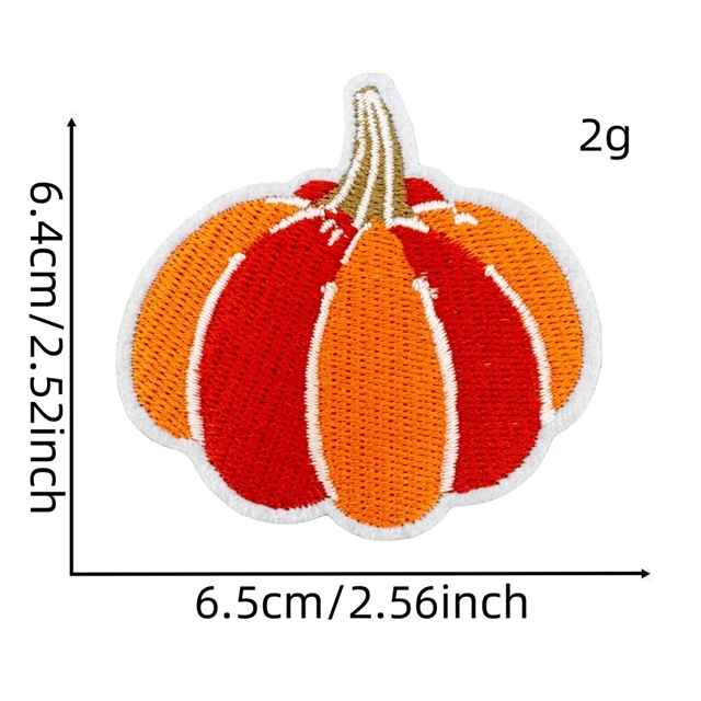 back with glue autumn harvest embroidery patch (back with glue)