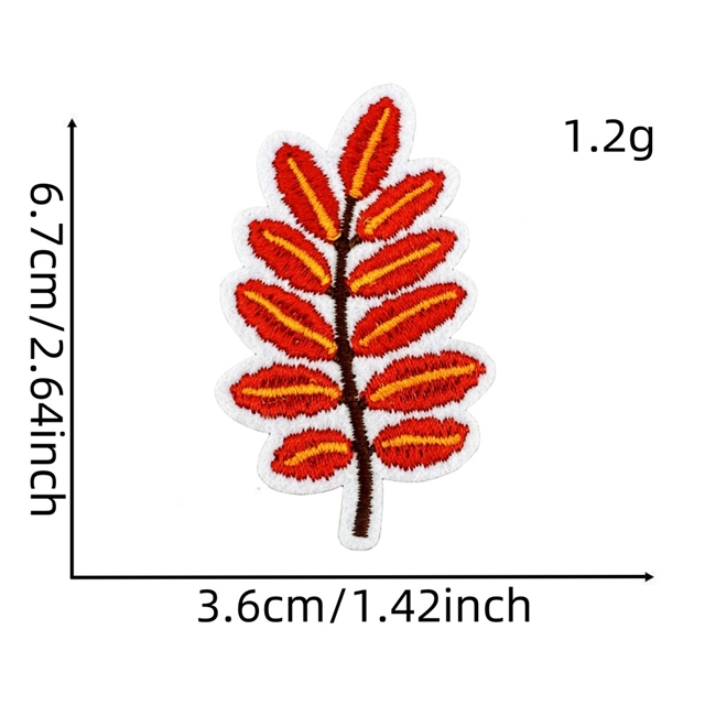 back with glue autumn harvest embroidery patch (back with glue)