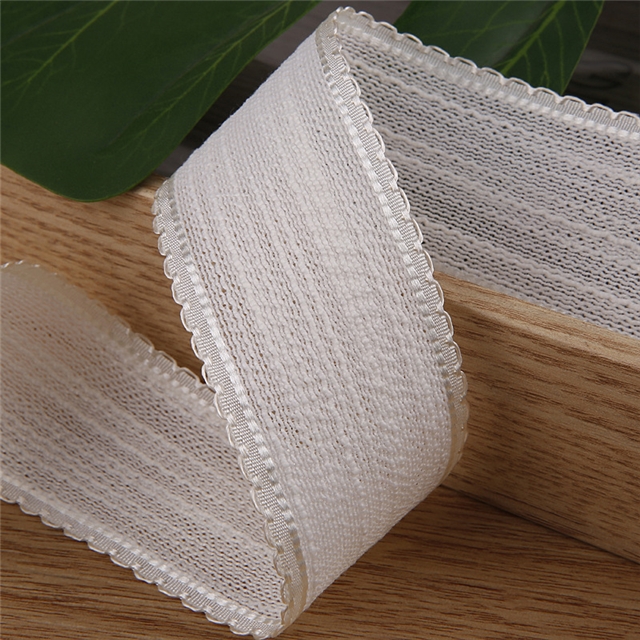 polyester plain lace stripe ribbon