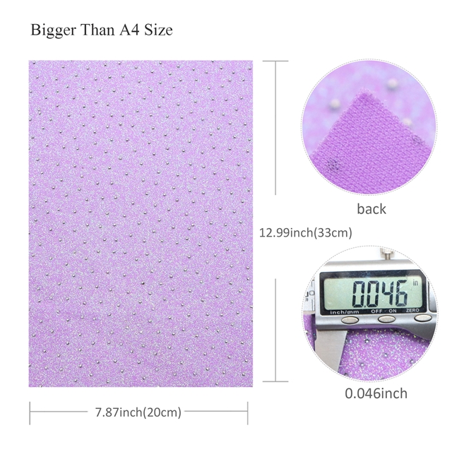 synthetic leather rhinestone fine glitter faux leather 