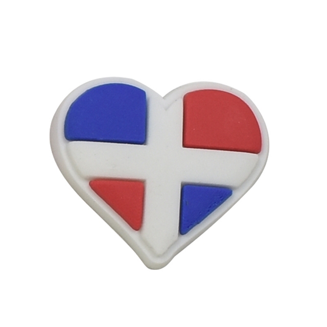 pvc soft glue Independence japanese text series pvc soft rubber shoe buckle