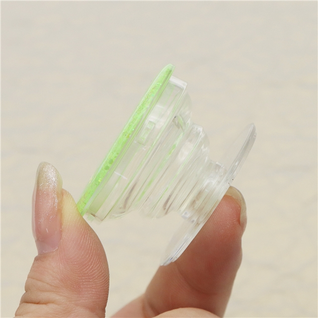 plastic + epoxy creative glitter drop glue retractable mobile phone grip