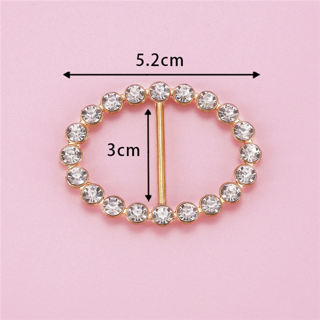 metal pearl diamond day buckle