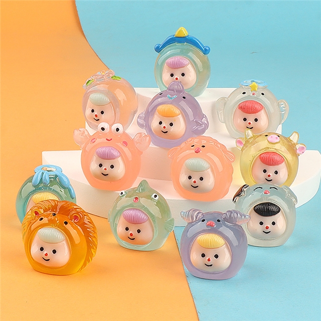 resin glow constellation girl micro landscape decoration