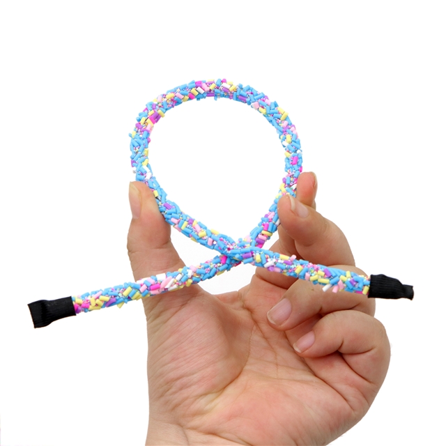 plastic/resin sweet donut candy colored headband
