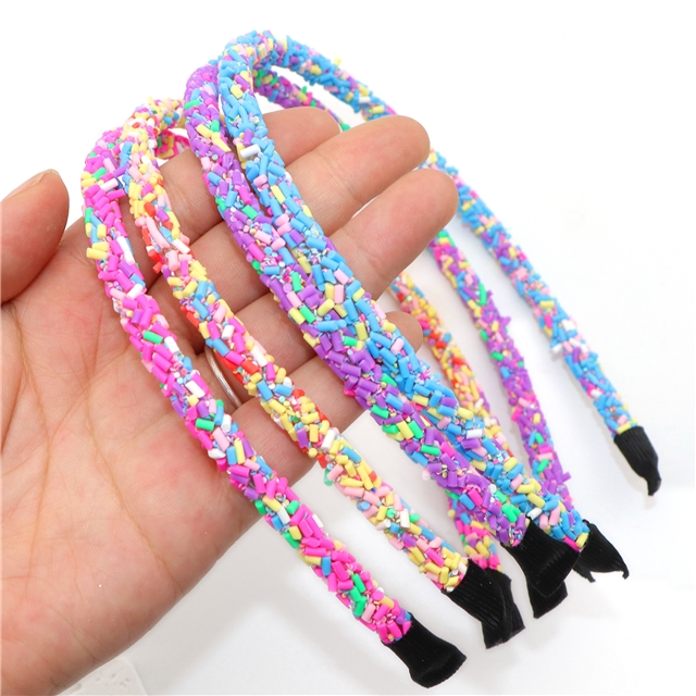 plastic/resin sweet donut candy colored headband