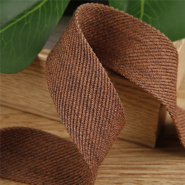 polyester double color gradient cotton linen webbing
