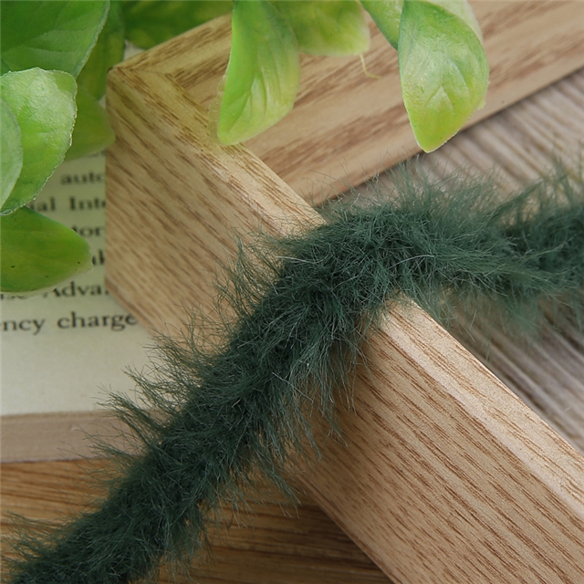 polyester long haired mink plush webbing