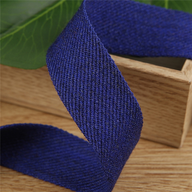 polyester double color gradient cotton linen webbing