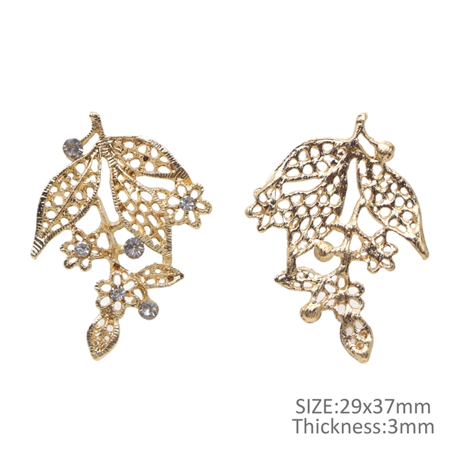 alloy flower branch leaves alloy accessories