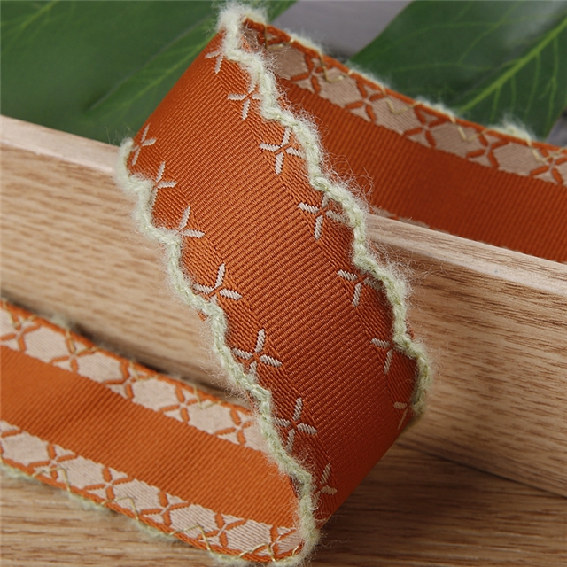 polyester X pattern moon ribbon