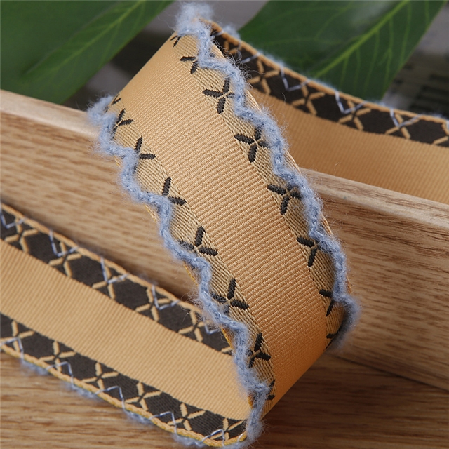 polyester X pattern moon ribbon