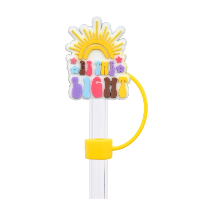 silicone english phrases series straw cap (without straw)