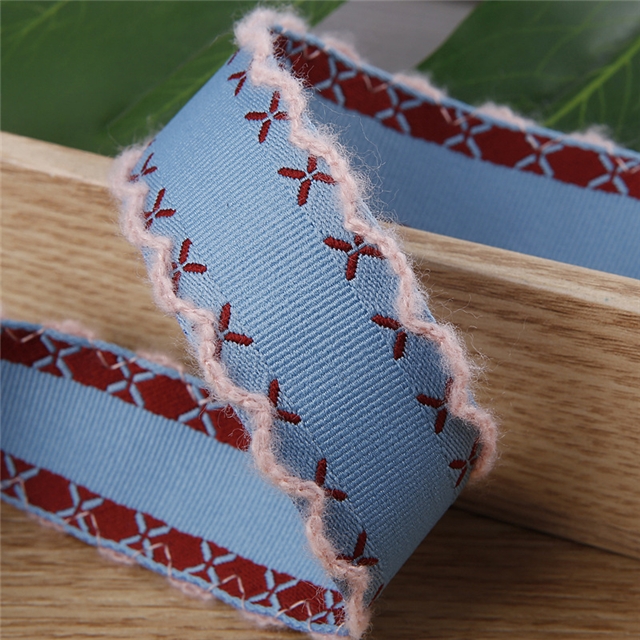 polyester X pattern moon ribbon