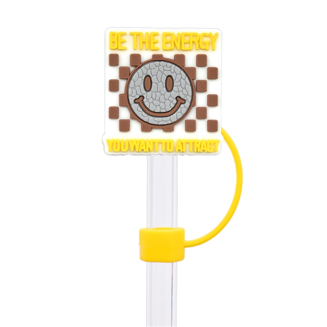 silicone english phrases series straw cap (without straw)
