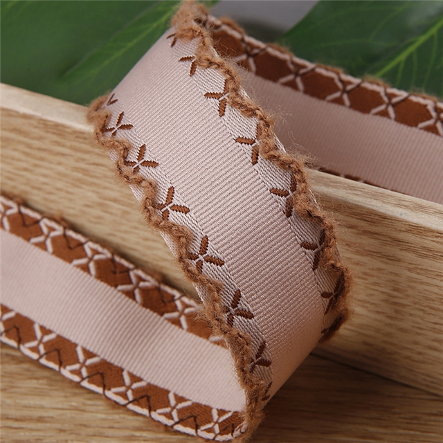 polyester X pattern moon ribbon