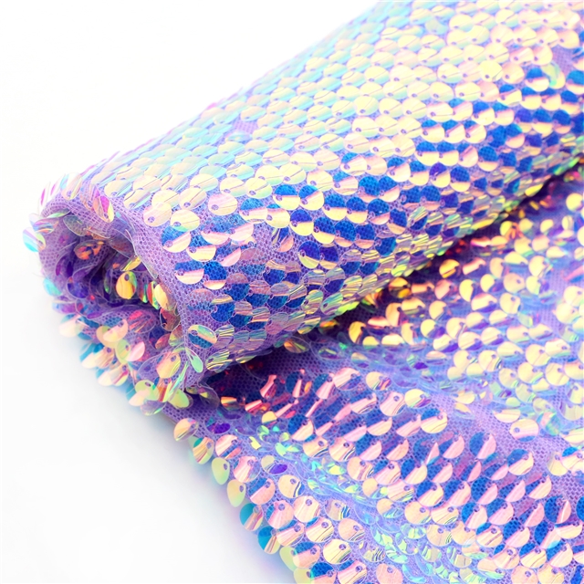 sequins fabric 17#,purple,50*120cm(19.7*47.2