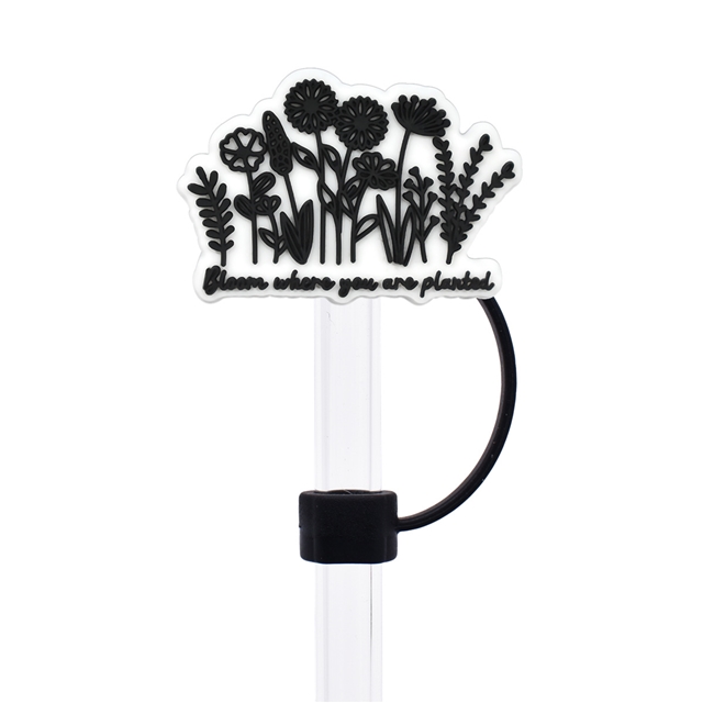 silicone english phrases series straw cap (without straw)