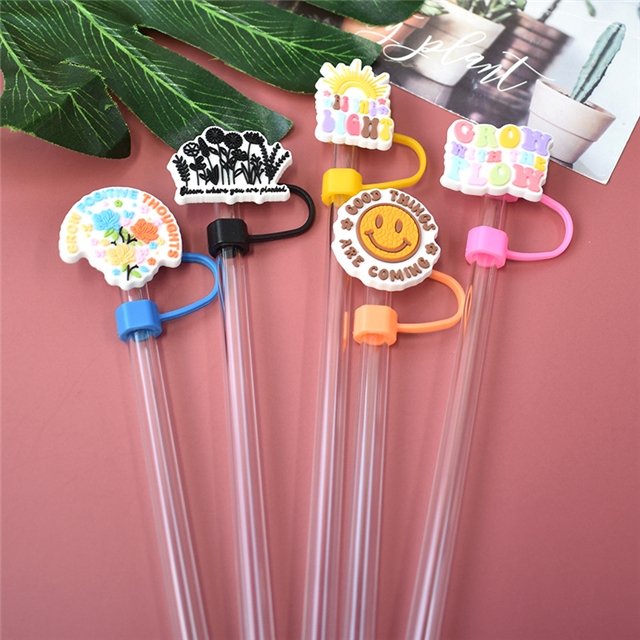 silicone english phrases series straw cap (without straw)