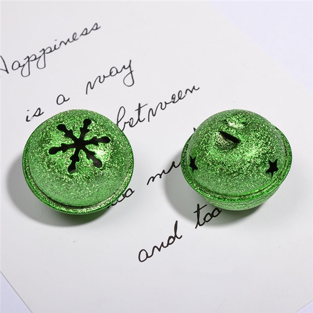 metal matte metal snowflake bell