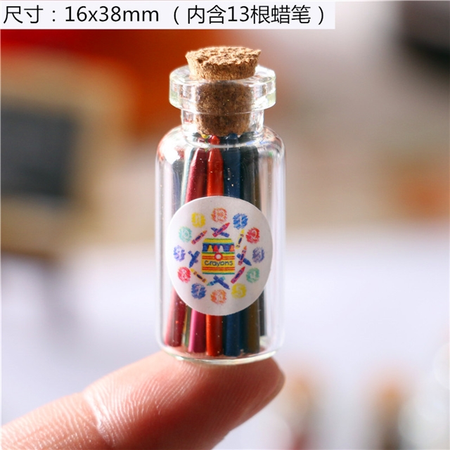 eva mini canned colored crayon micro landscape decoration