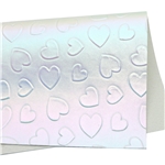 bump texture heart faux leather, 50*140cm continuously,10#,white
