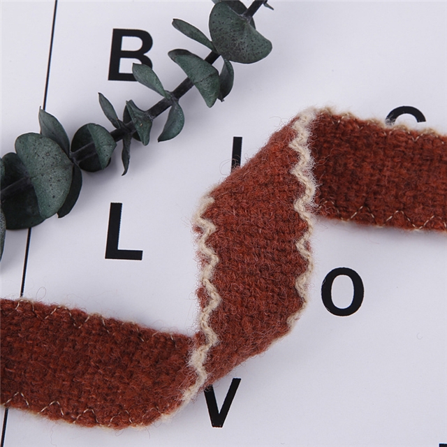 hollow rabbit wool knitted moon ribbon
