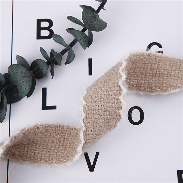 hollow rabbit wool knitted moon ribbon