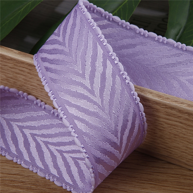 polyester double sided colored herringbone lace ribbon