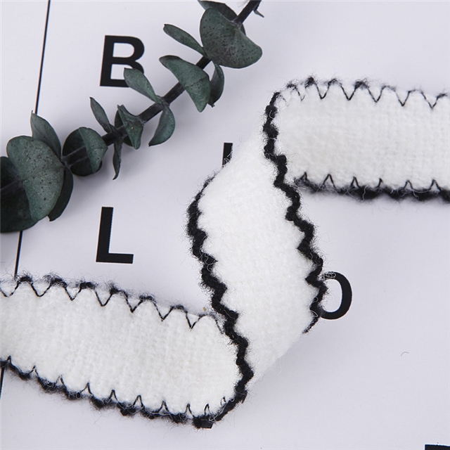 hollow rabbit wool knitted moon ribbon