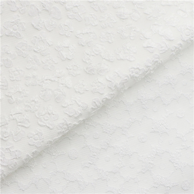 plain flower jacquard fabric 1#,white,50*150cm(19.7*59.1