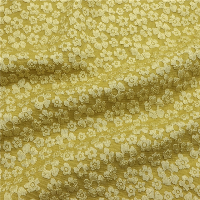 plain flower jacquard fabric 11#,earthy yellow,50*150cm(19.7*59.1