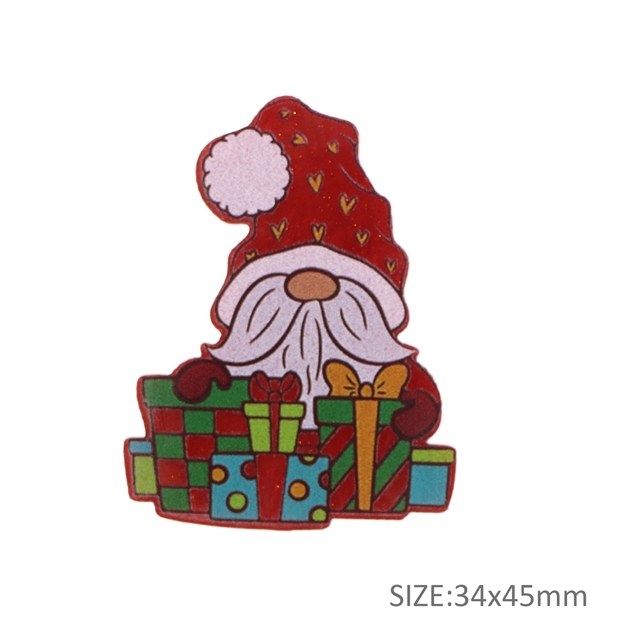 acrylic christmas series printed fine glitter acrylic