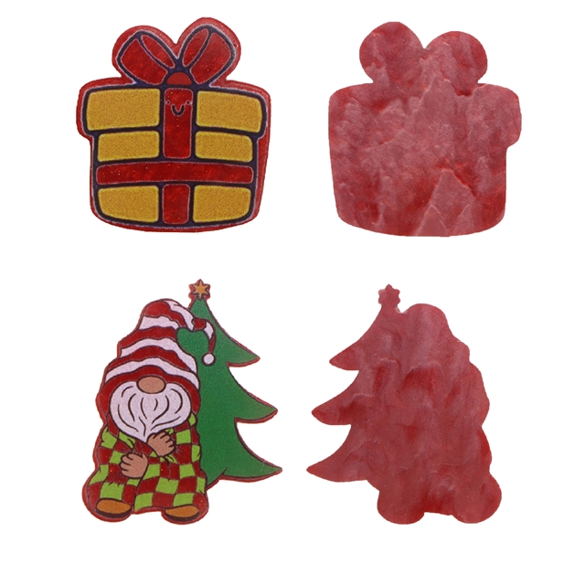 acrylic christmas series printed fine glitter acrylic