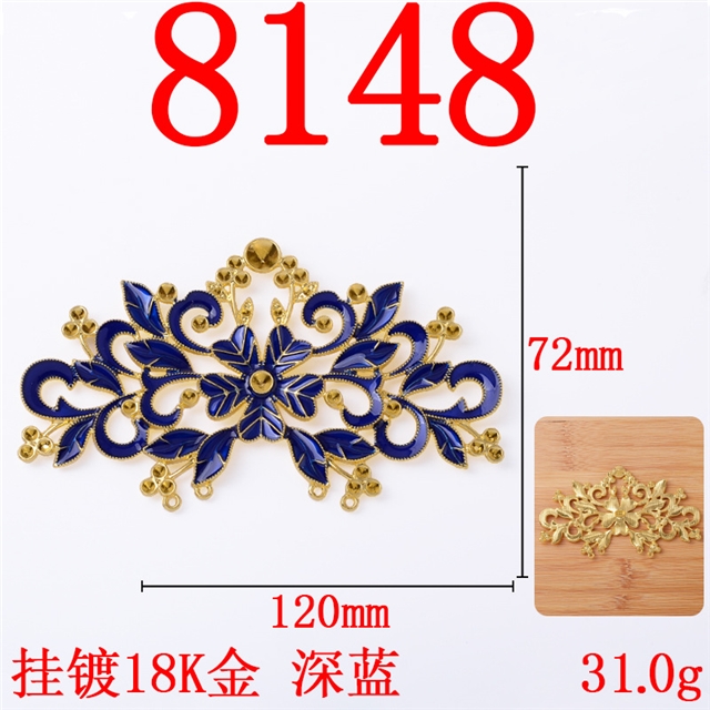 alloy hollow flower alloy accessories