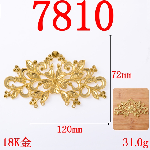 alloy hollow flower alloy accessories