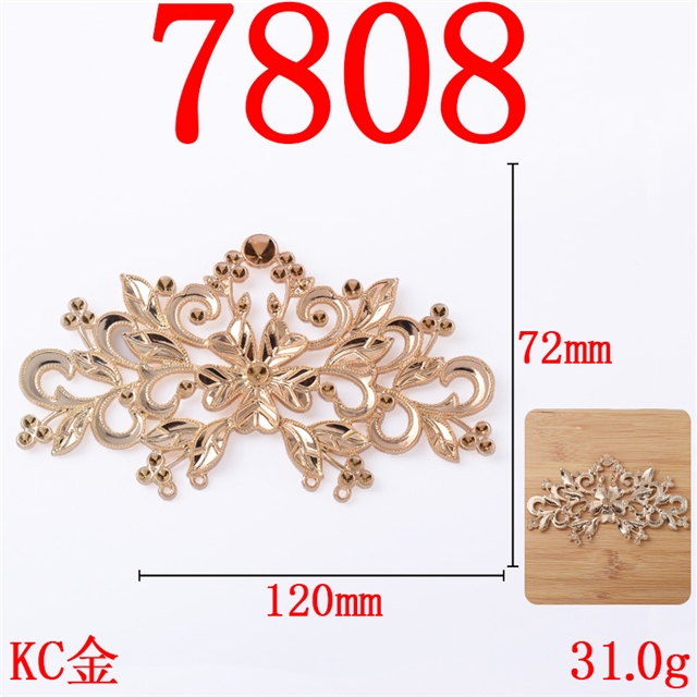 alloy hollow flower alloy accessories