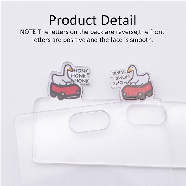 acrylic printed transparent acrylic pendant