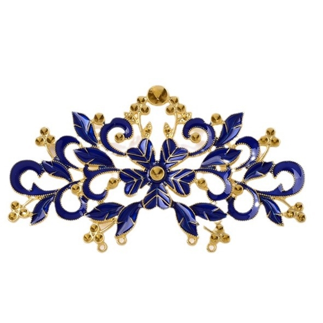 alloy hollow flower alloy accessories