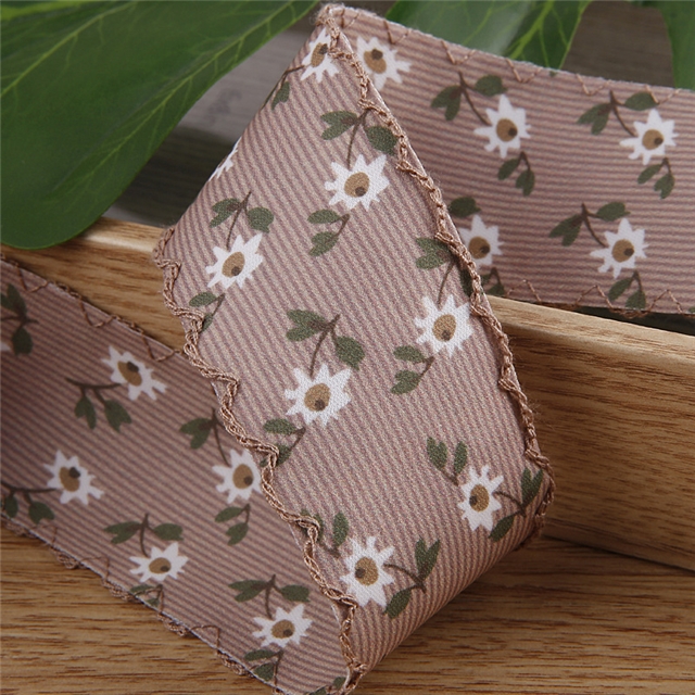 small daisy moon ribbon printed ribbon
