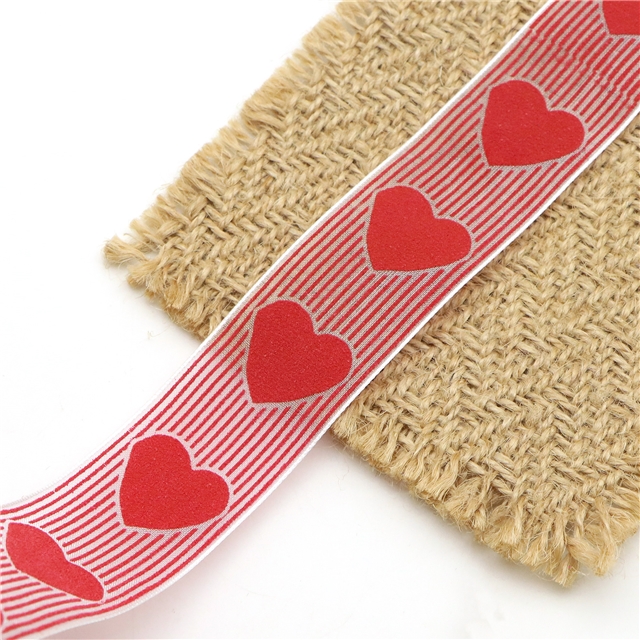 heart printed ribbon 9#25mm(1